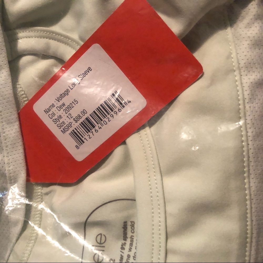 Oiselle Voltage Long Sleeve Shirt Size 12 New - Picture 2 of 3
